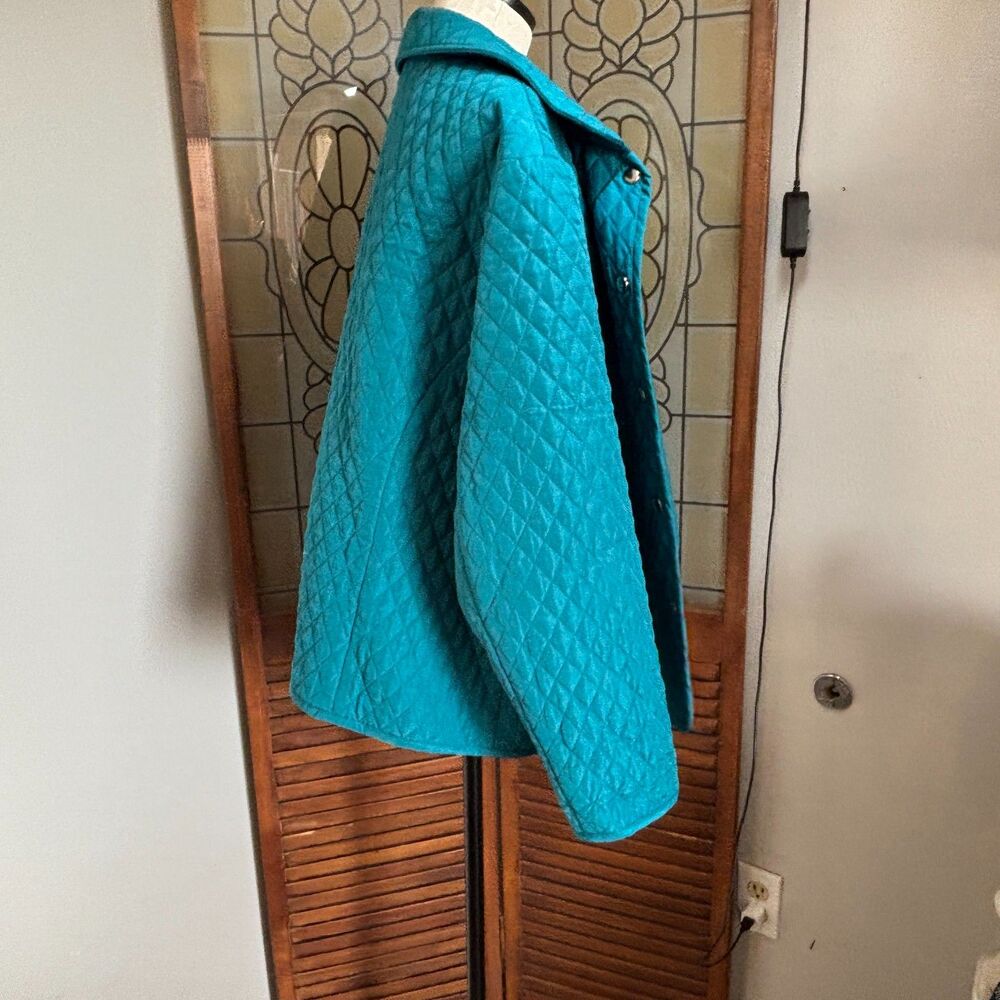 Briggs Of New York Retro Diamond Stitch Quilted Lightweight Jacket Plus Size 3X - Picture 4 of 16